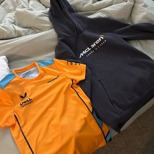 Mclaran f1 sweatshirt/hoodie and t-shirt